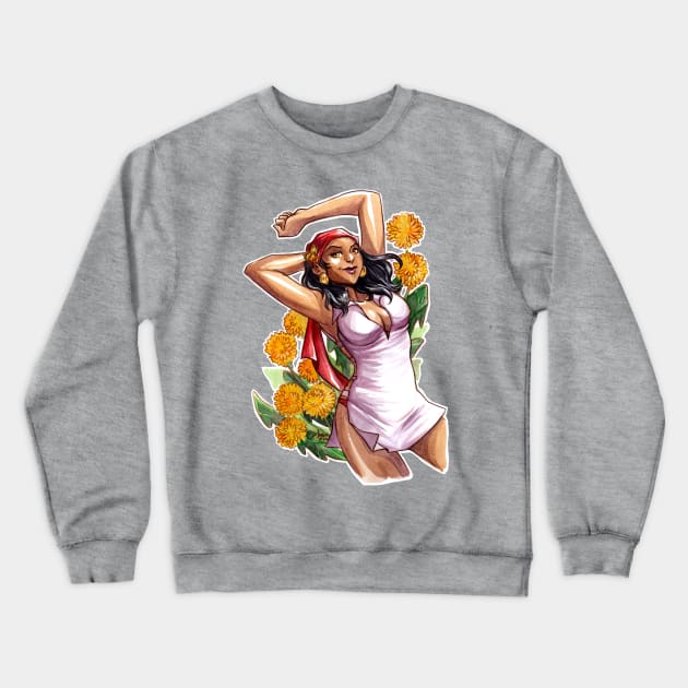 Lush Dandelion Crewneck Sweatshirt by aimoahmed